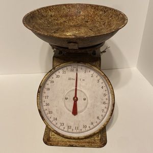 Modern farmhouse scale like new rust color